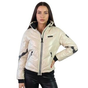 PIUMATE FEATHER DUCK DOWN COAT WINTER COAT BOMBER JACKET CLEAR JACKET WOMEN